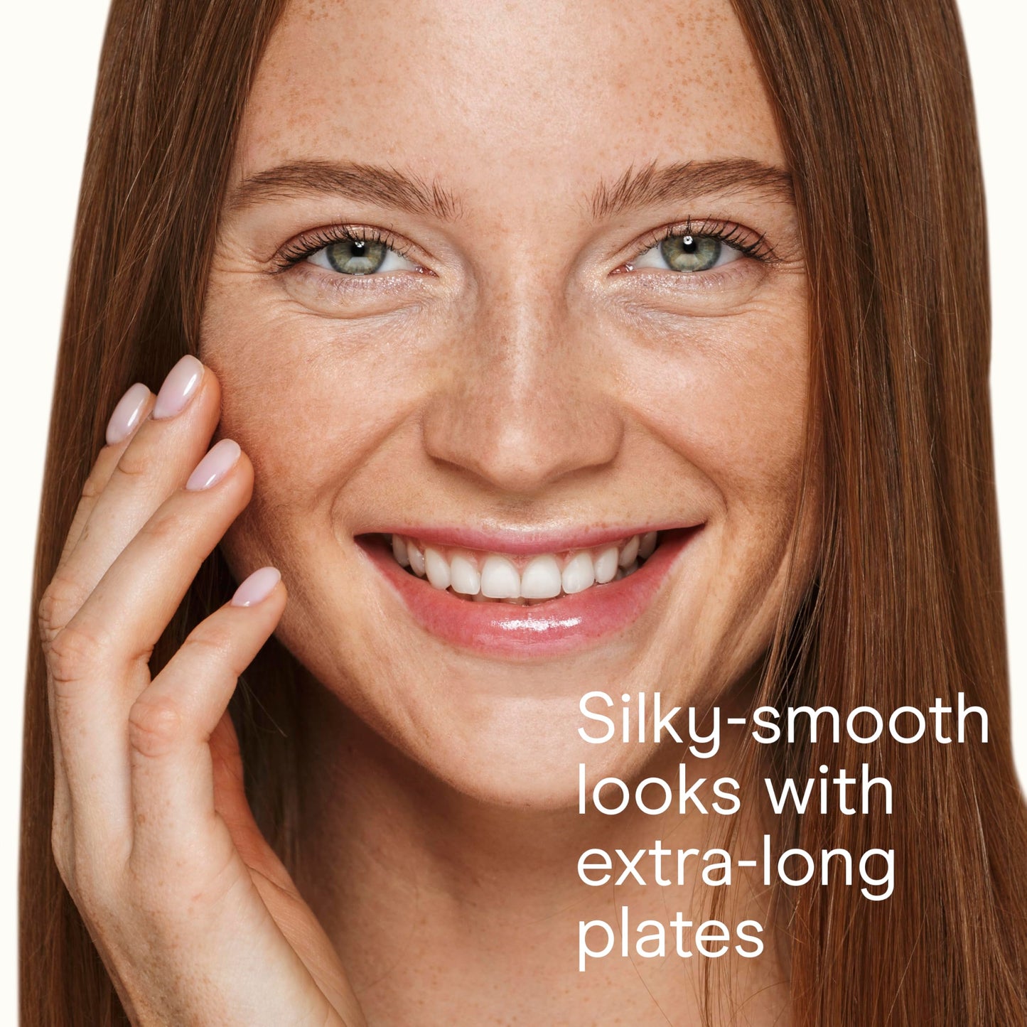 Side profile of Conair hair straightener ceramic plates