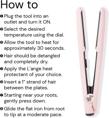 L'Ange hair straightener floating plate design