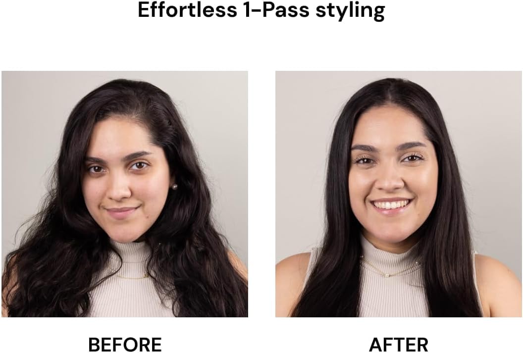 Blush pink hair straightener packaging view
