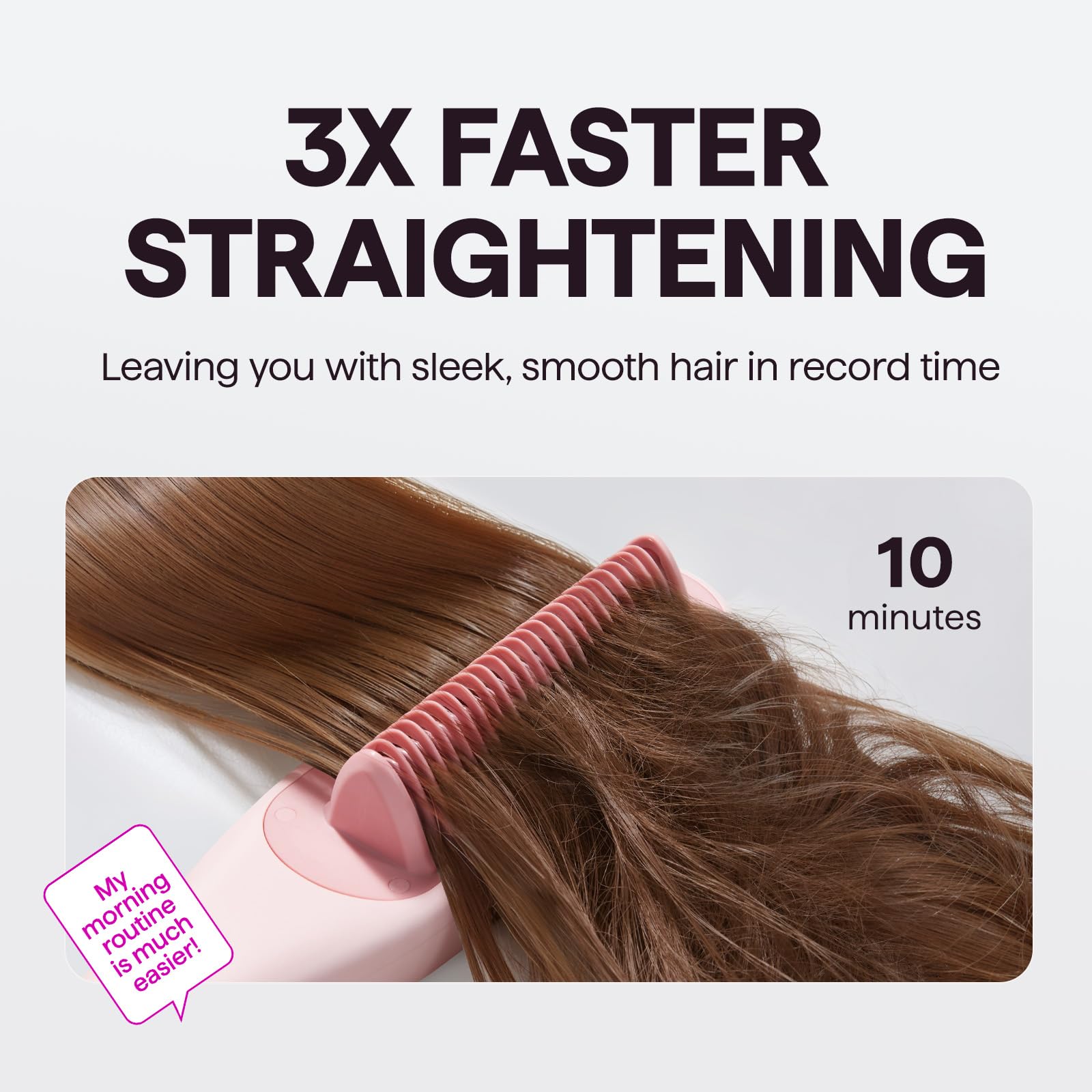 Side profile of Wavytalk 3-in-1 steam hair styling brush