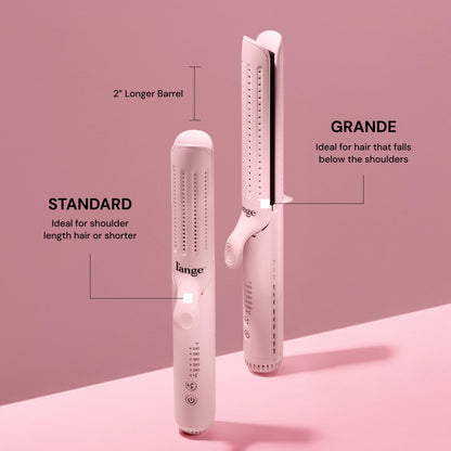 L'Ange Hair Le Duo Grande titanium plates close up