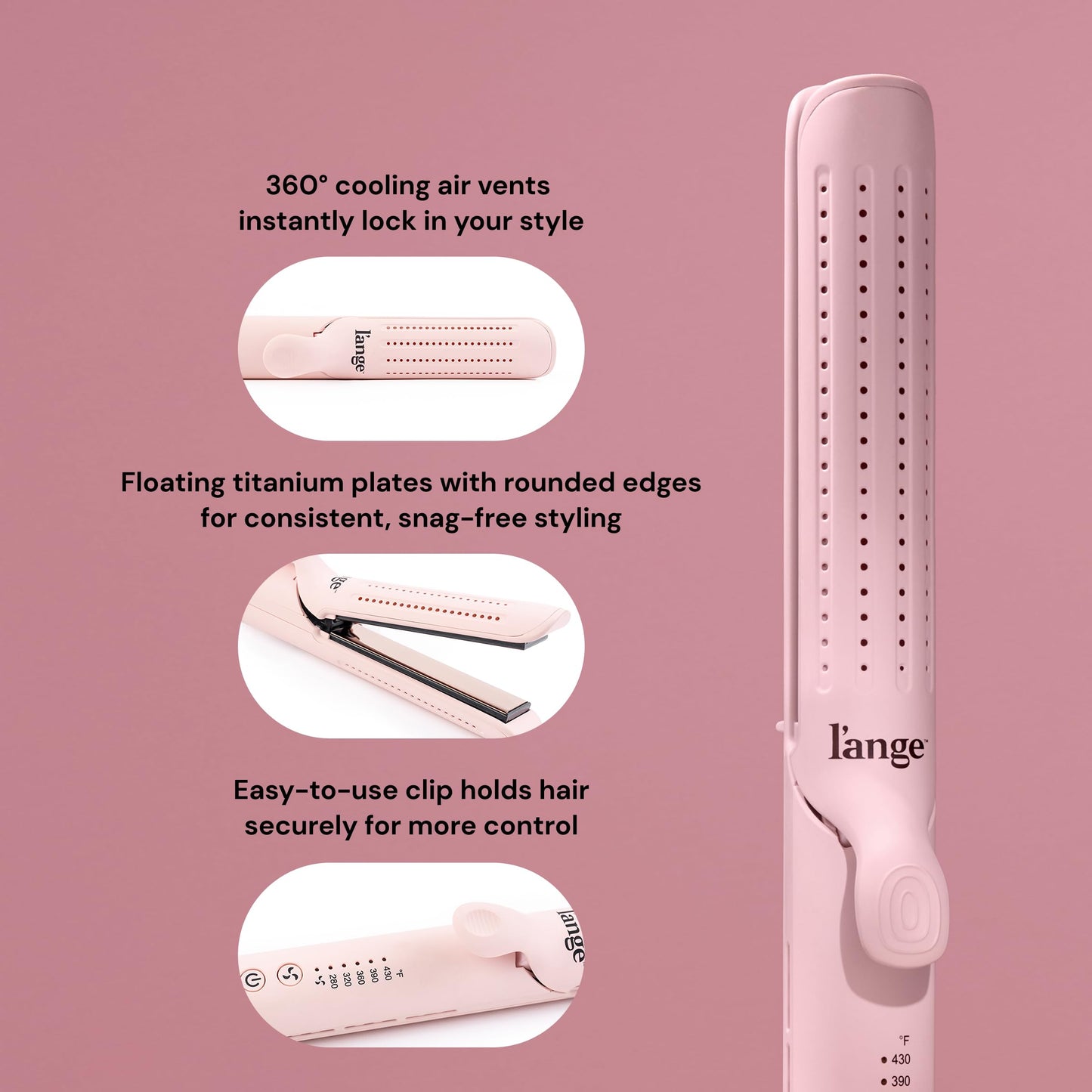 L'Ange Hair Le Duo Grande ergonomic handle design