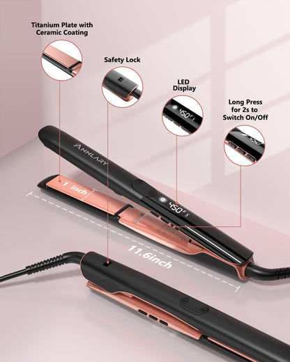 Professional Annlary styling iron with 360 degree swivel cord