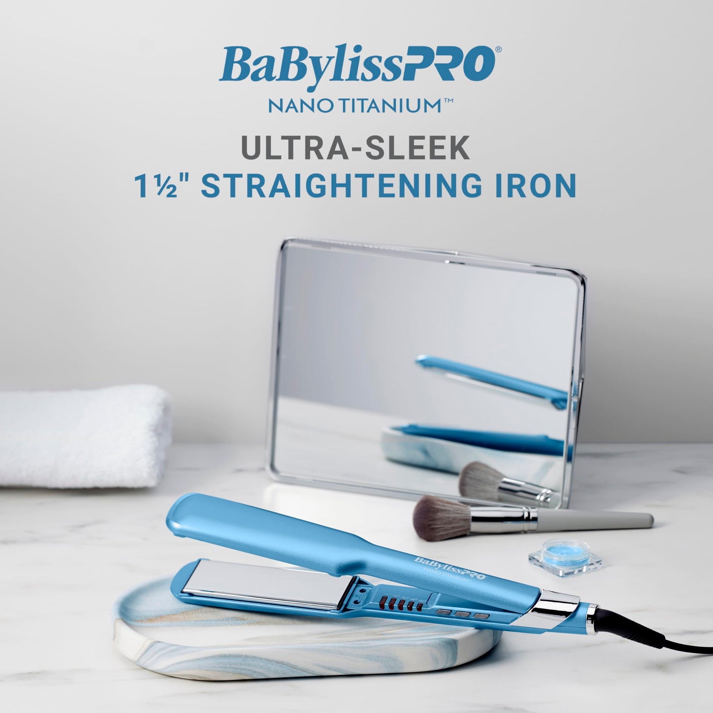 Ergonomic handle of BaBylissPRO flat iron
