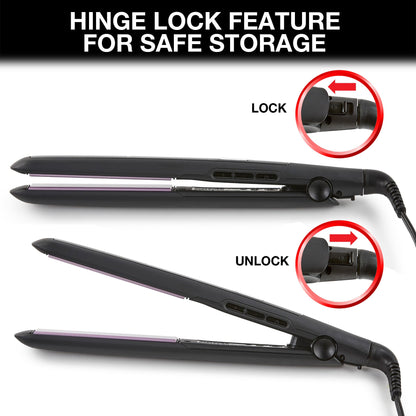 Remington hair straightener packaging and product view