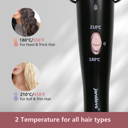 Janelove 1 inch beach waver iron highlighting fast heating premium components