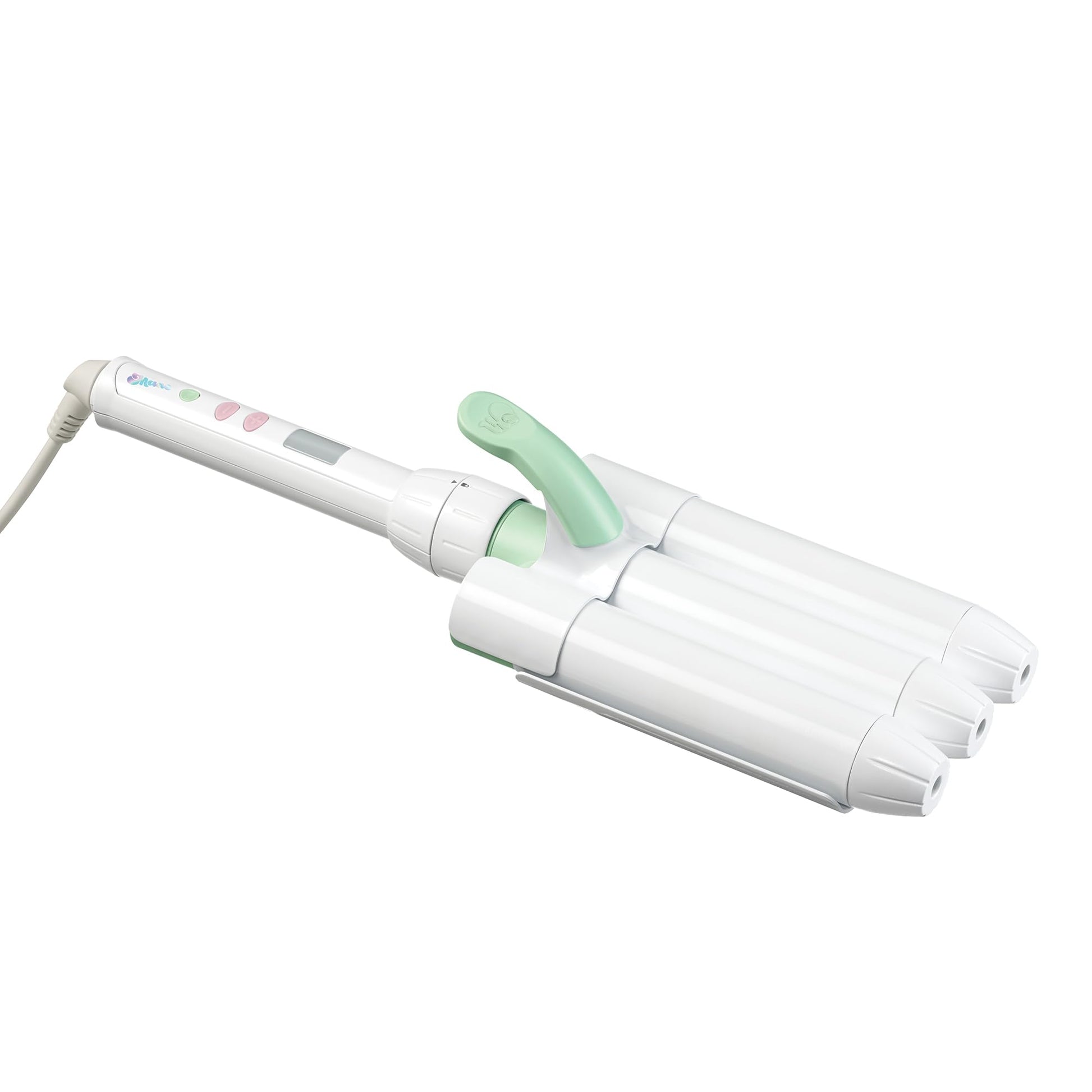 Mane 1.25 inch interchangeable hair waver showing clamp free design