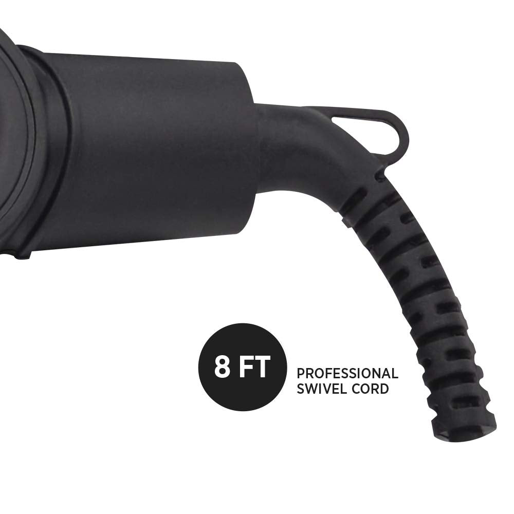 Hot Tools deep wave hair styling iron alongside its long professional swivel cord