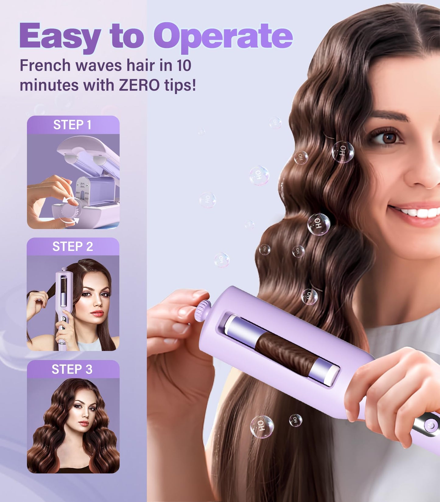 Casavok professional hair tool showcasing the 32 independent cold air holes for cool airflow styling