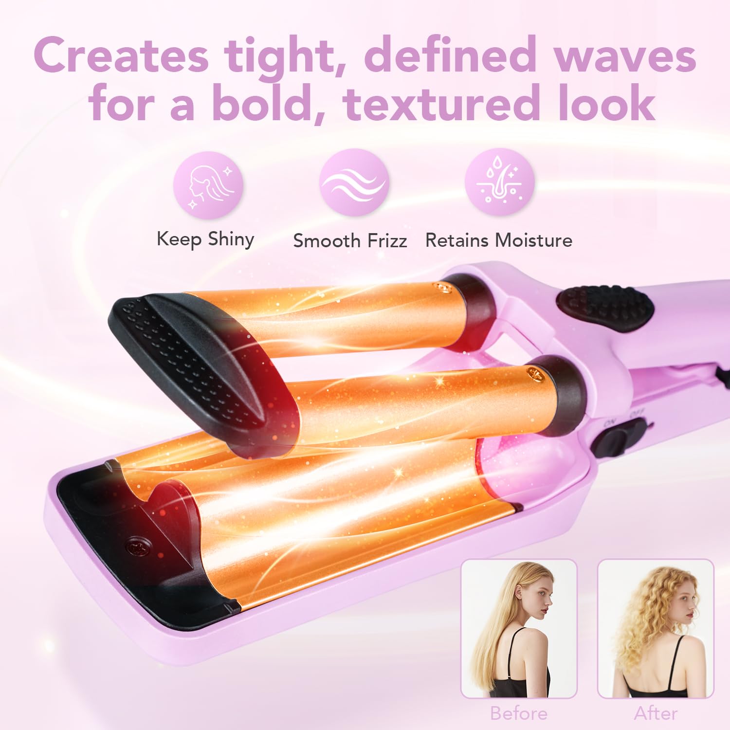 Authentic imported mini hair crimping machine packaging details