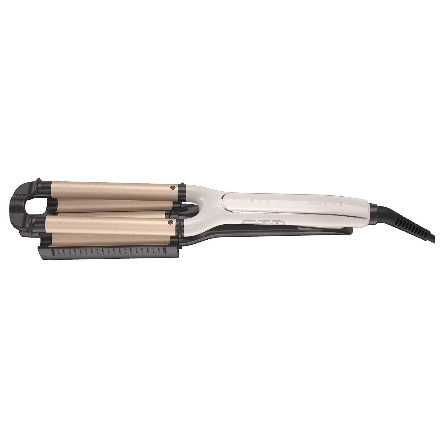 Remington deep waver styling tool showing the adjustable Pure Precision dial at the tip.
