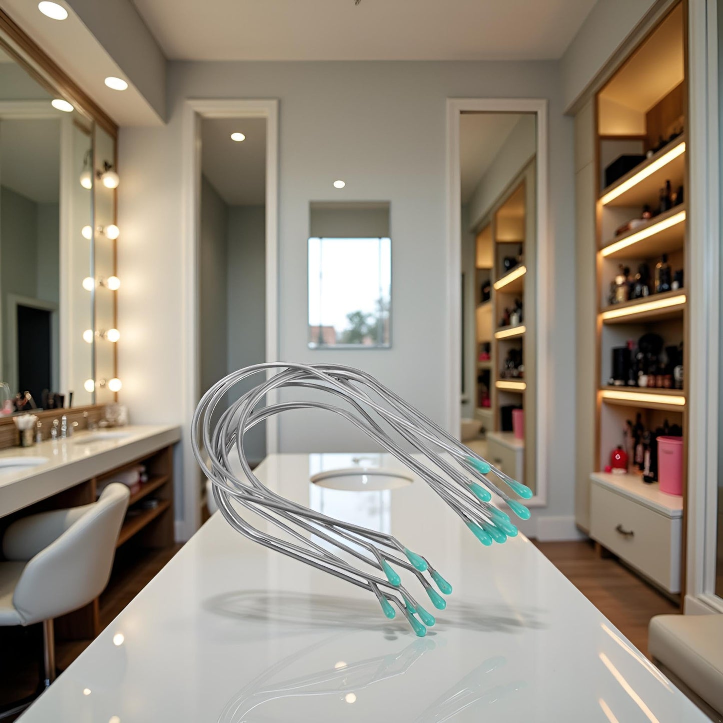 WLngtv durable and reusable silver roller pins designed for home and salon styling tools