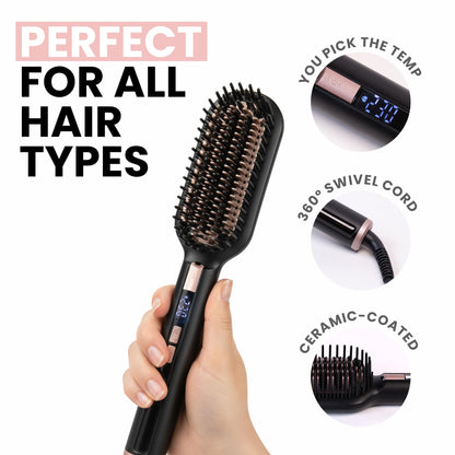 Ella Bella premium styling tool packaging box containing the authentic USA imported brush.