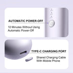 VAV travel dual voltage cordless hair straightener brush close up