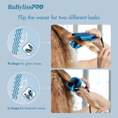 BaBylissPRO titanium styling tool with locked plates for convenient travel storage