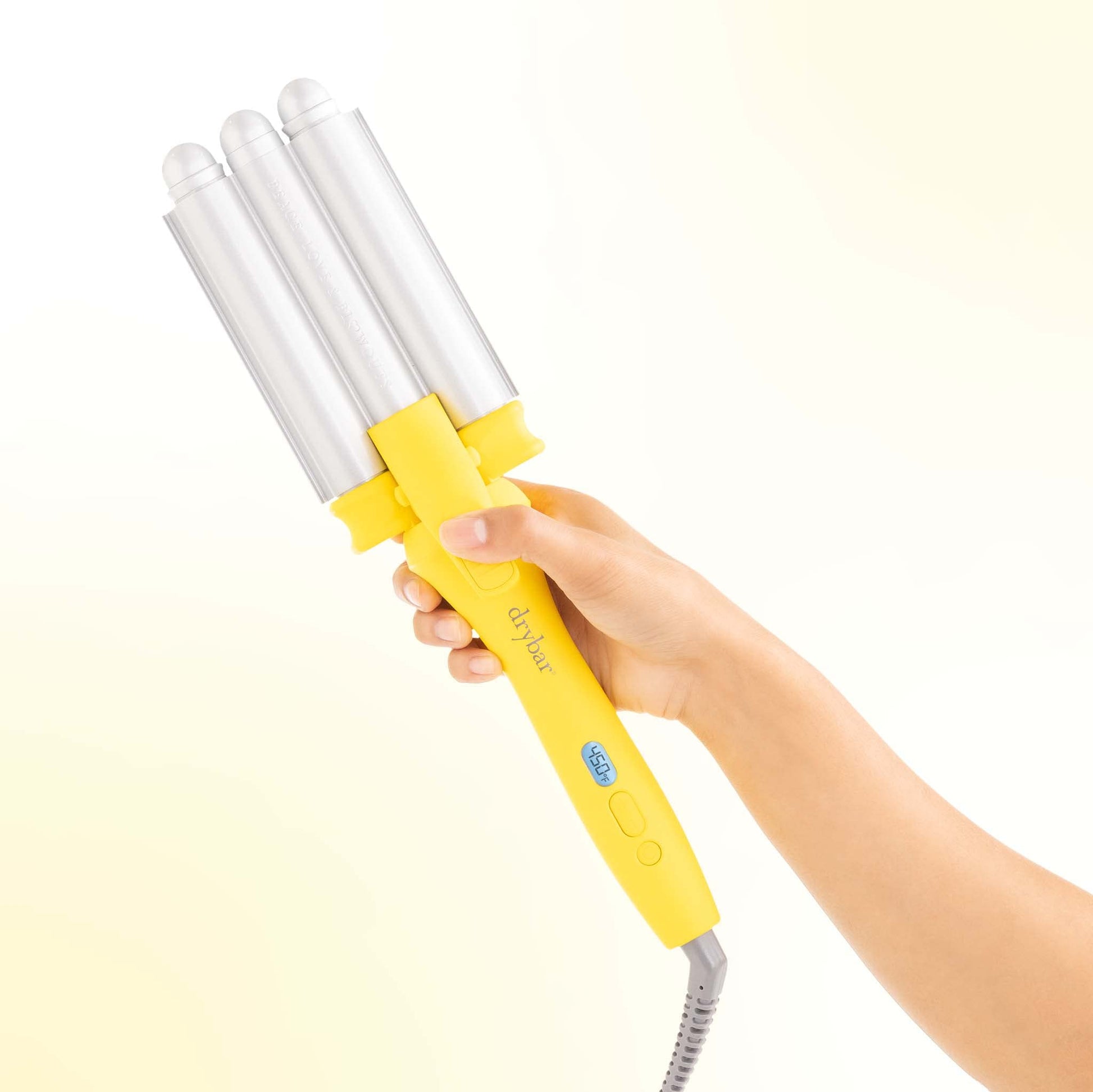 Drybar beachy hair styler ergonomic handle design