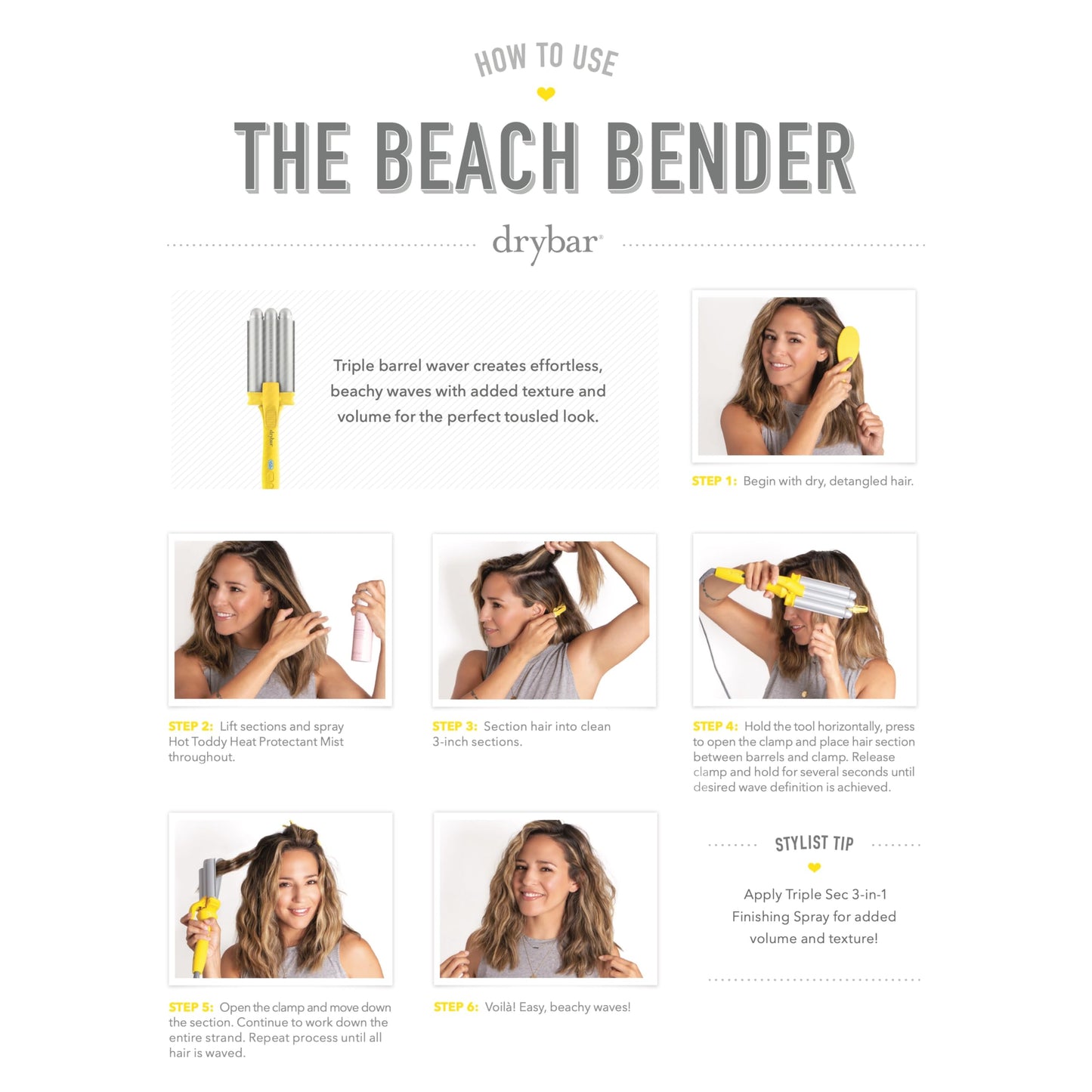 Drybar triple barrel waver professional length cord connection