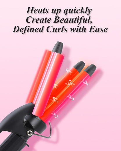 Travel size mini crimper hair tool shown from a side angle profile.