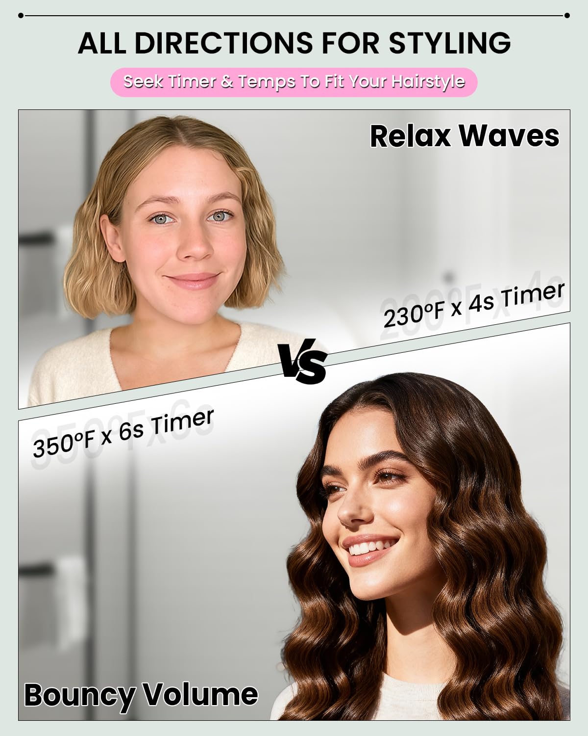 WEEYUM professional hair crimper illustrating safe anti scald design features