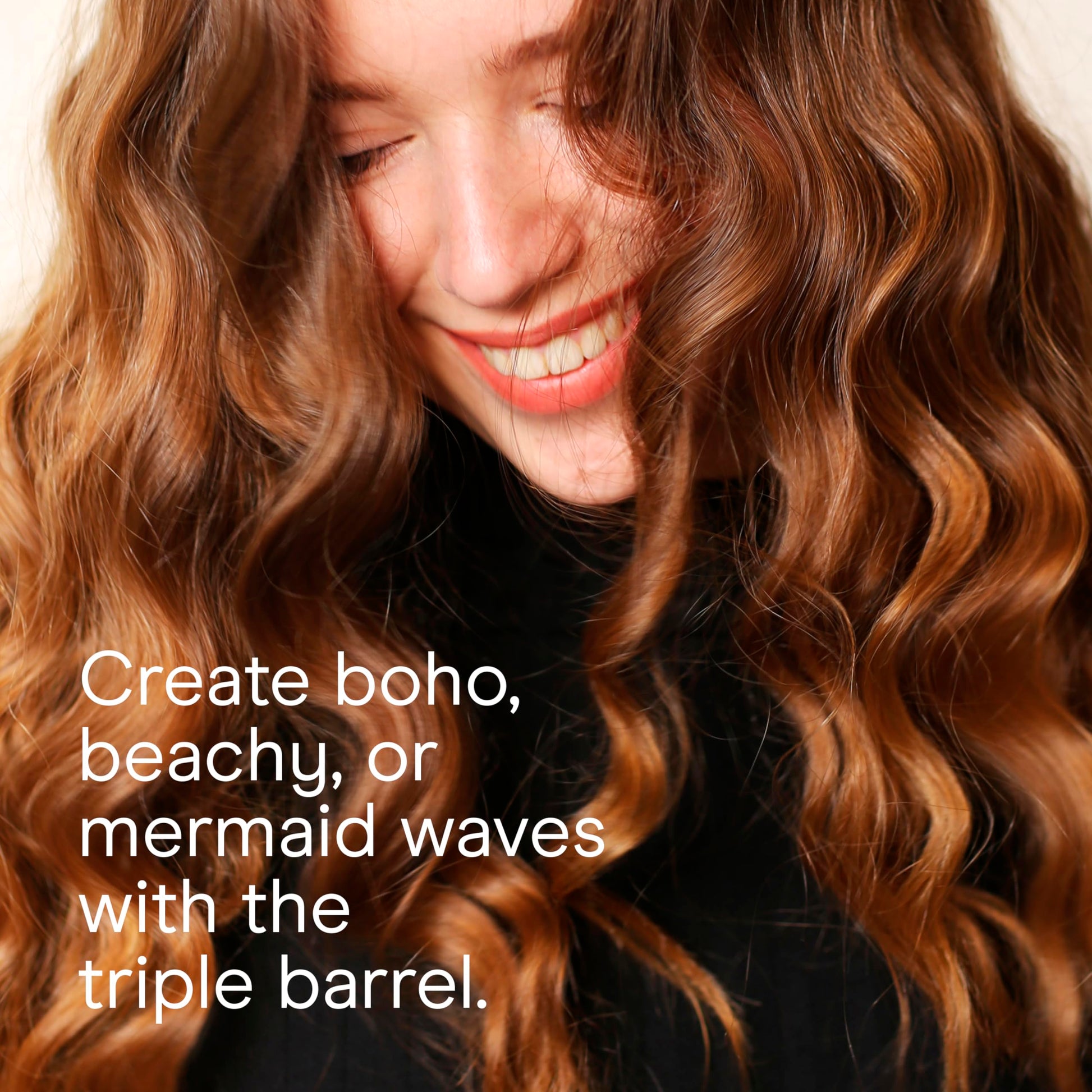 Conair triple barrel hair crimper and waver showcasing the ergonomic handle design