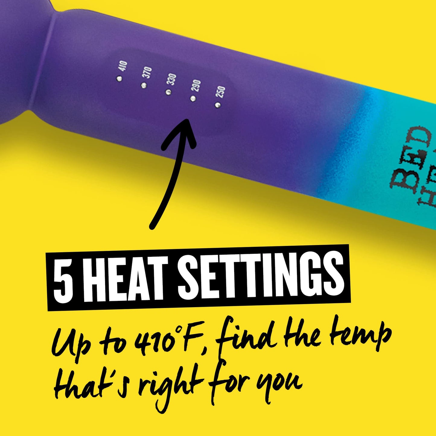 Bed Head beachy waves styling tool with LED temperature control display