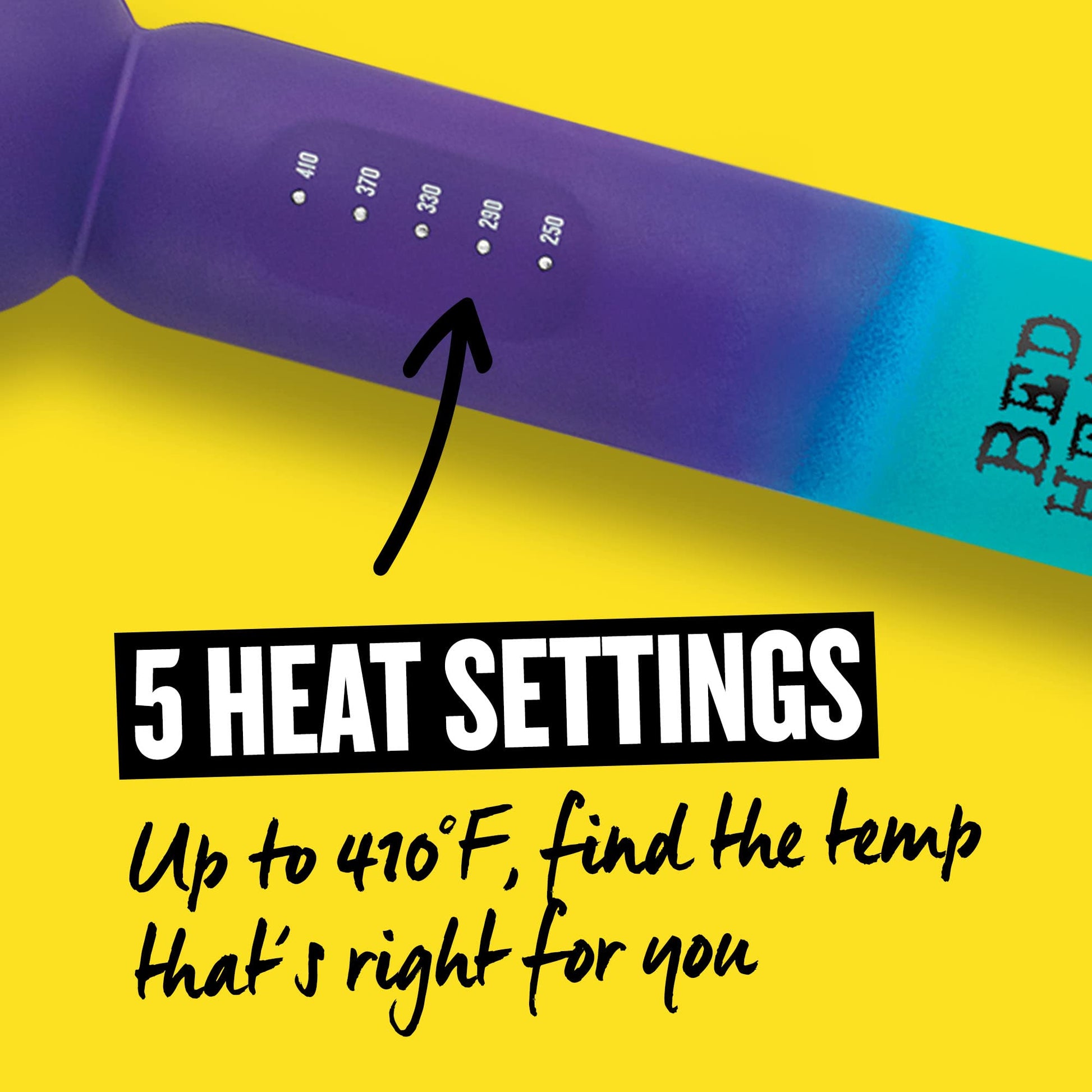 Bed Head beachy waves styling tool with LED temperature control display