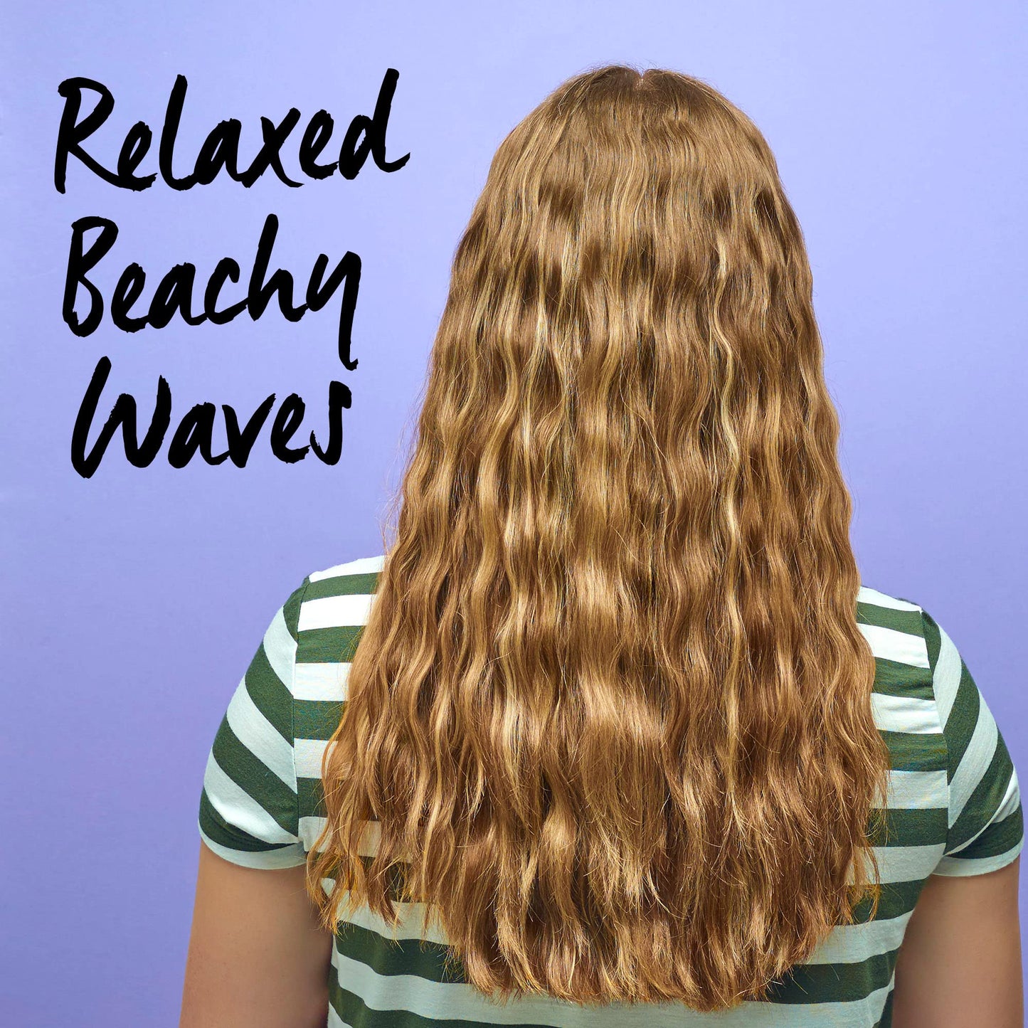 Side profile of multicolored Bed Head hair waver showing dual barrels