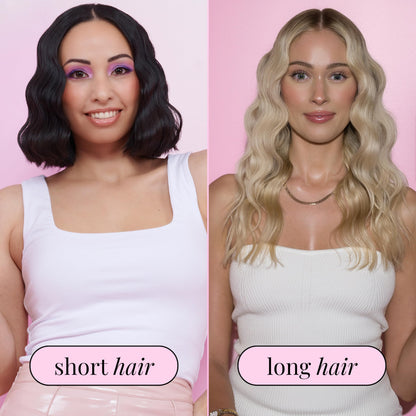 Mermade Hair professional deep wave curler showing the safety handle and heavy-duty swivel cord