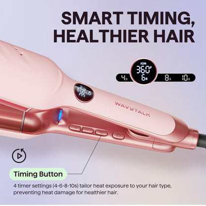Wavytalk dual voltage power wave hair crimper packaged premium USA imported styler