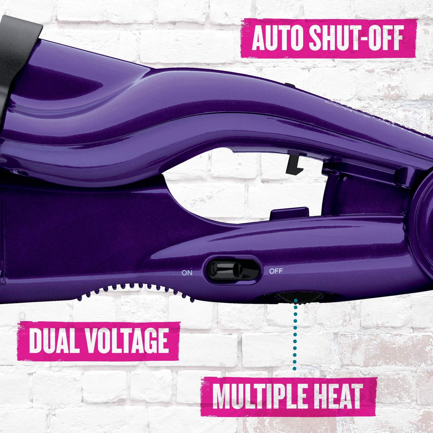 Bed Head Generation II purple deep waver with locking switch.