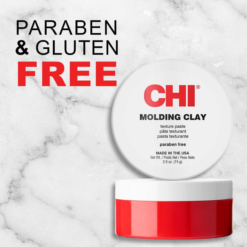 CHI professional volumizing hair clay for matte finish hairstyles