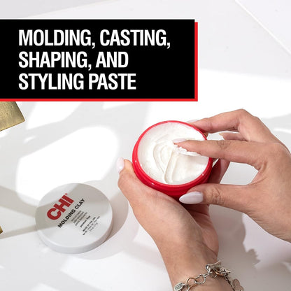 Paraben free hair sculpting clay product texture close up