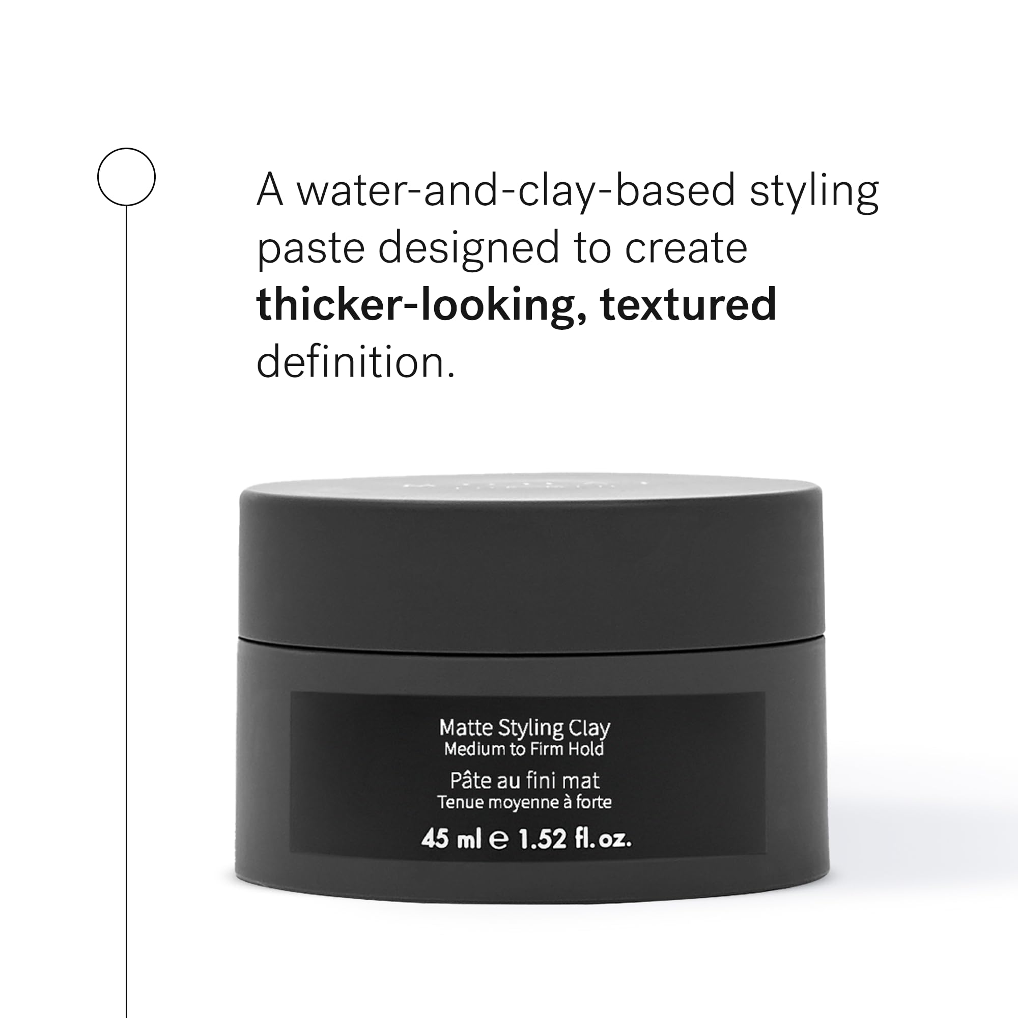 MONAT hair paste for men showing texturing and volumizing details