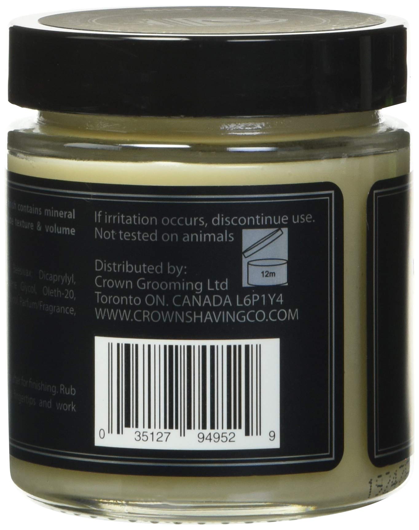 Crown Shaving Co. Matte Clay medium hold texture paste for natural hairstyles