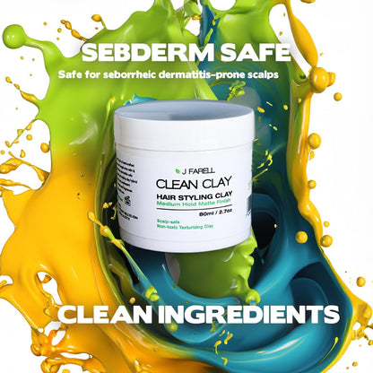 J FARELL Seb Derm safe hair pomade matte finish formula texture