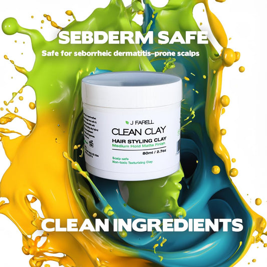 J FARELL Seb Derm safe hair pomade matte finish formula texture
