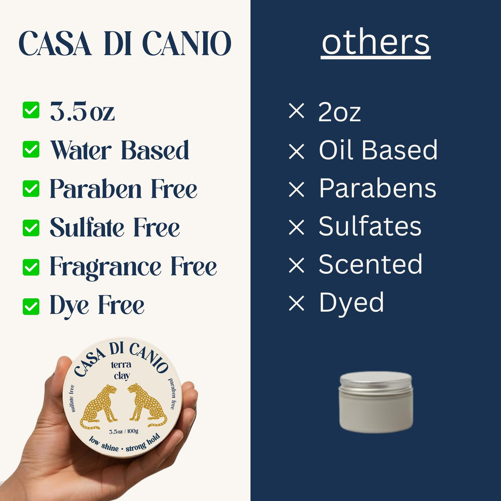 Casa Di Canio matte finish hair volume pomade lifestyle presentation