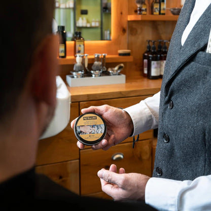 Davines imported men grooming clay showing natural ingredients kaolin and bentonite styling paste