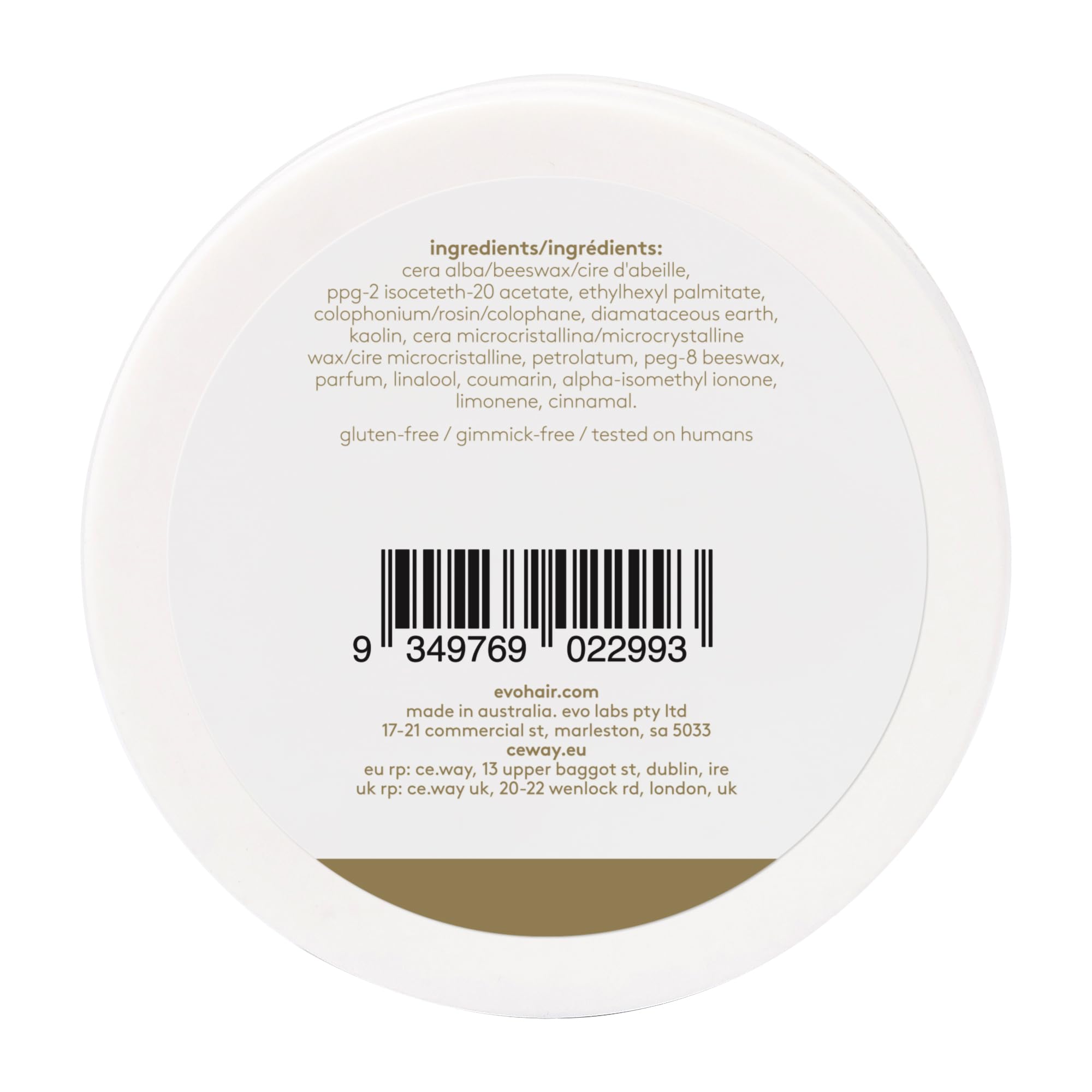 EVO Cassius strong hold hair clay for thick hair