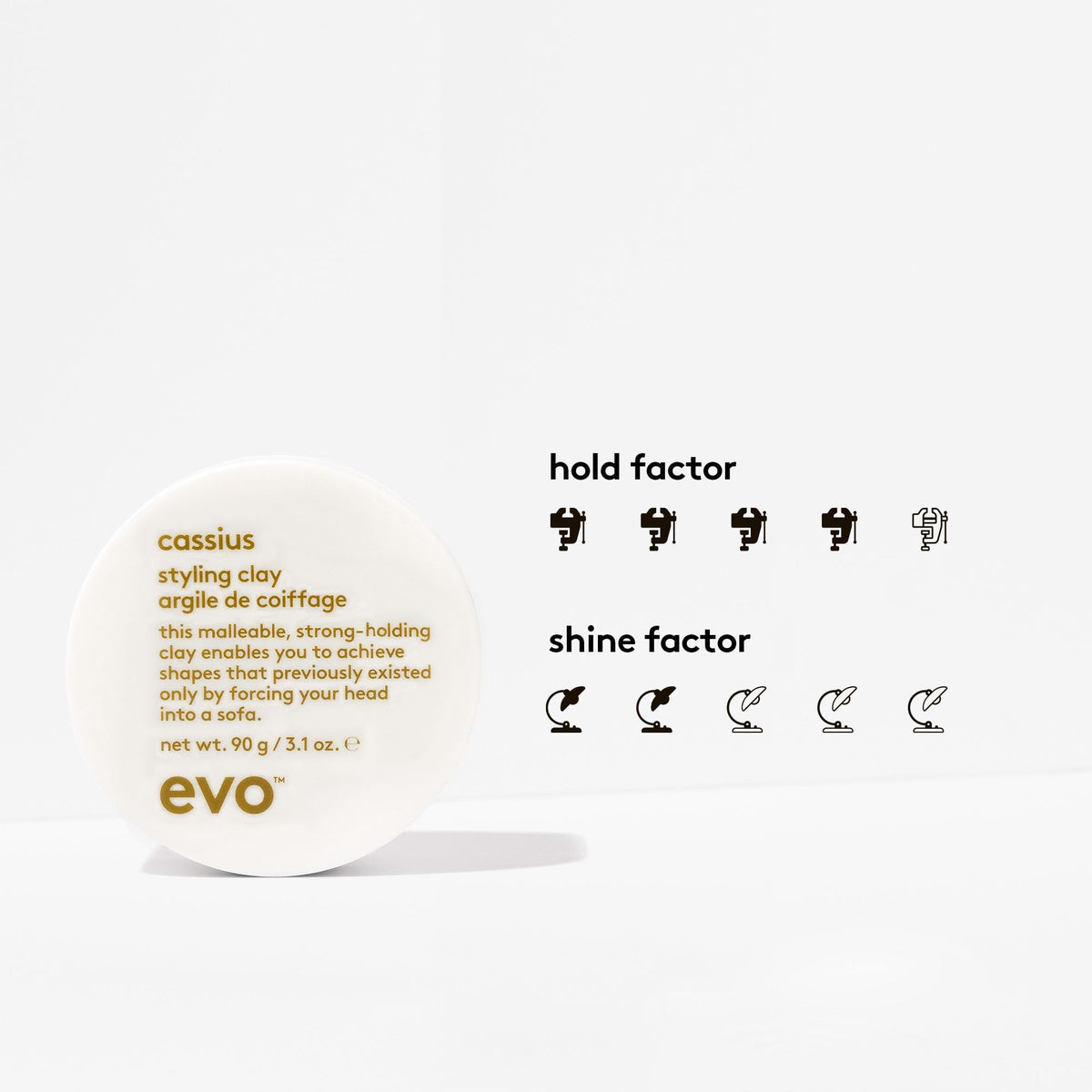 EVO matte finish styling clay texture close up