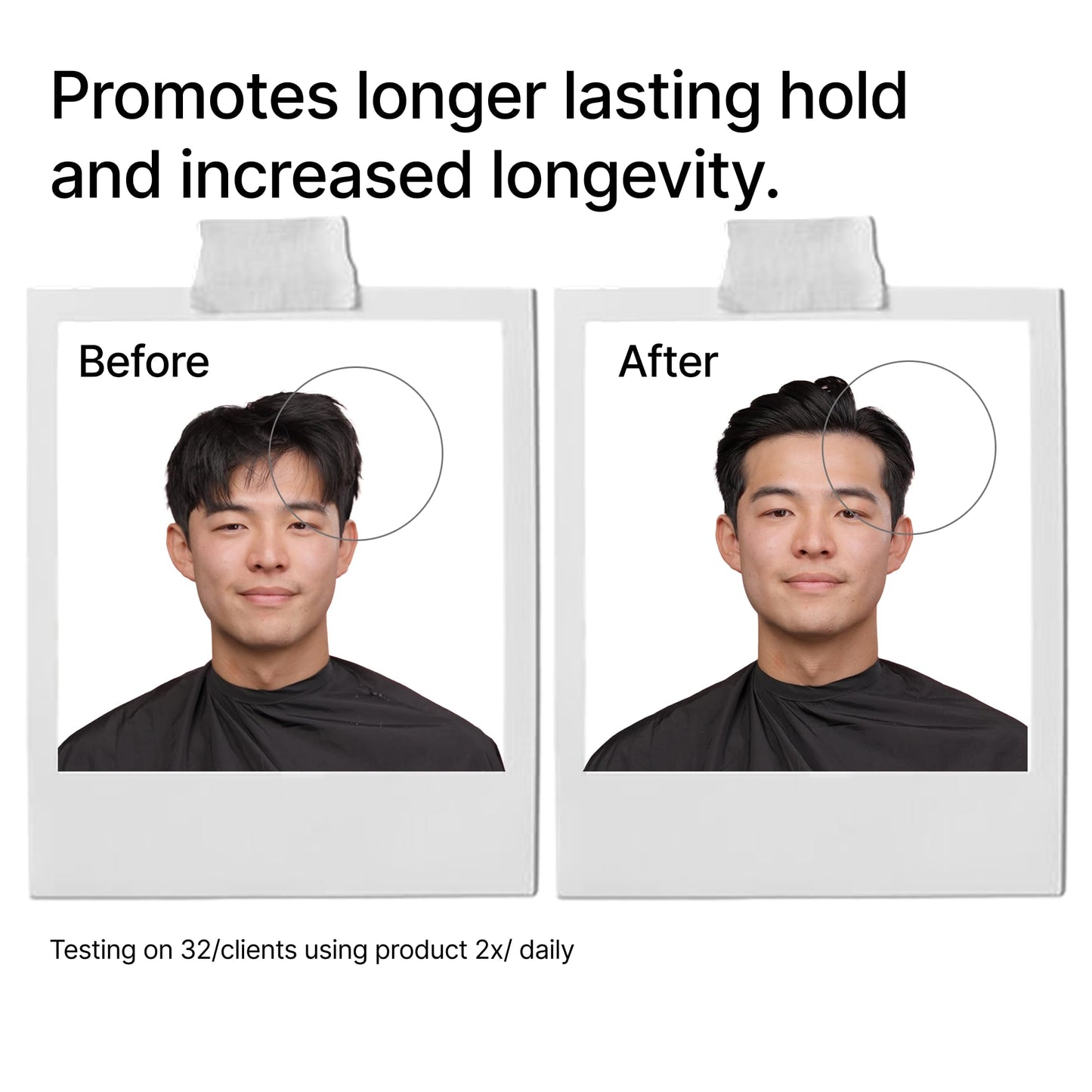 Pyrosso Komodo water based hair clay for men side view showing product size.