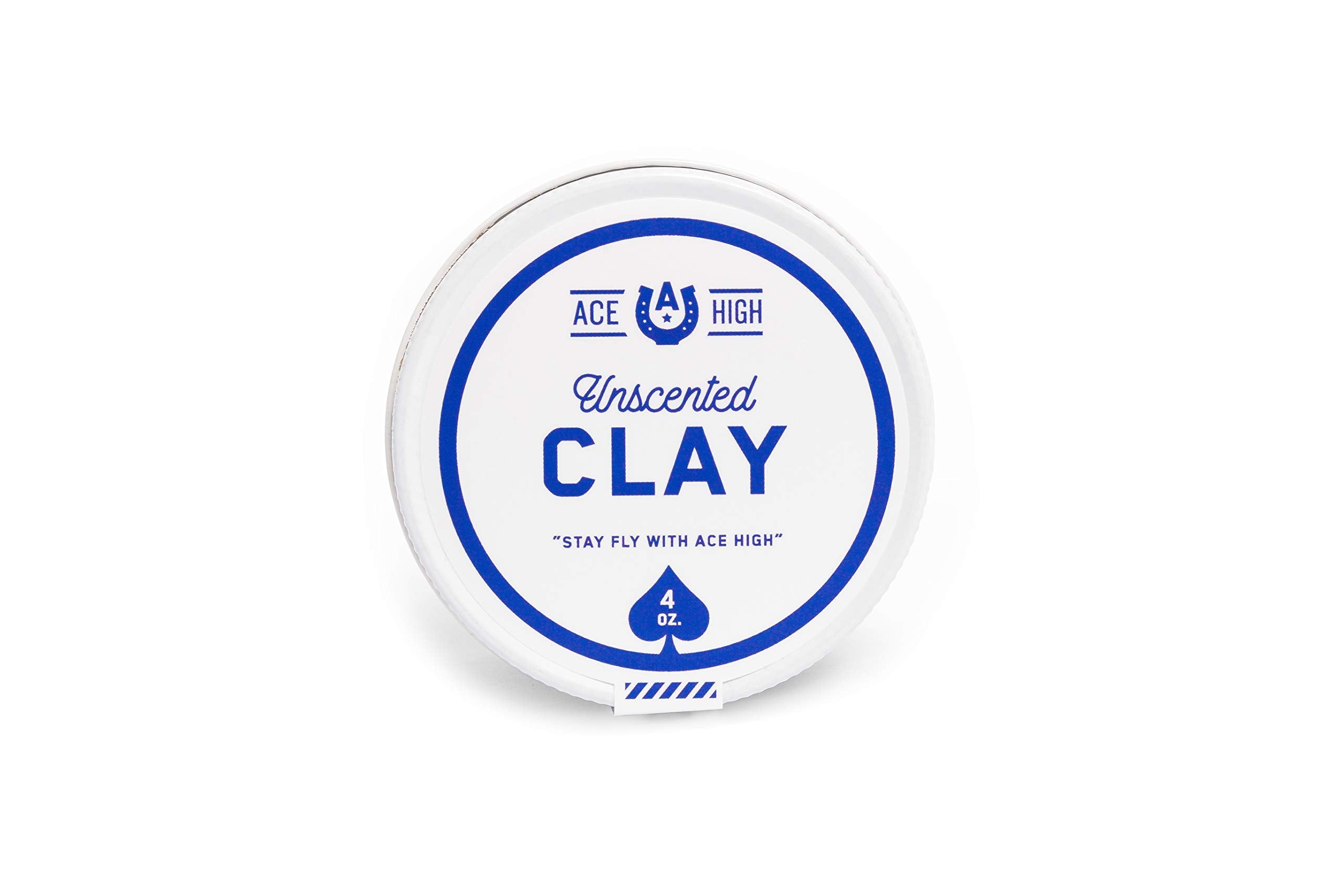 Ace High fragrance free hair clay for sensitive skin texture visualization