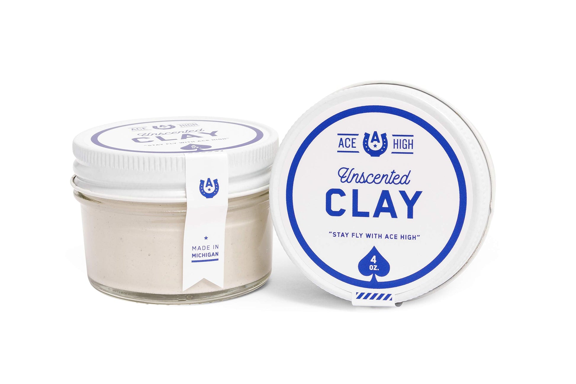 Ace High Co matte finish hair clay product texture description image