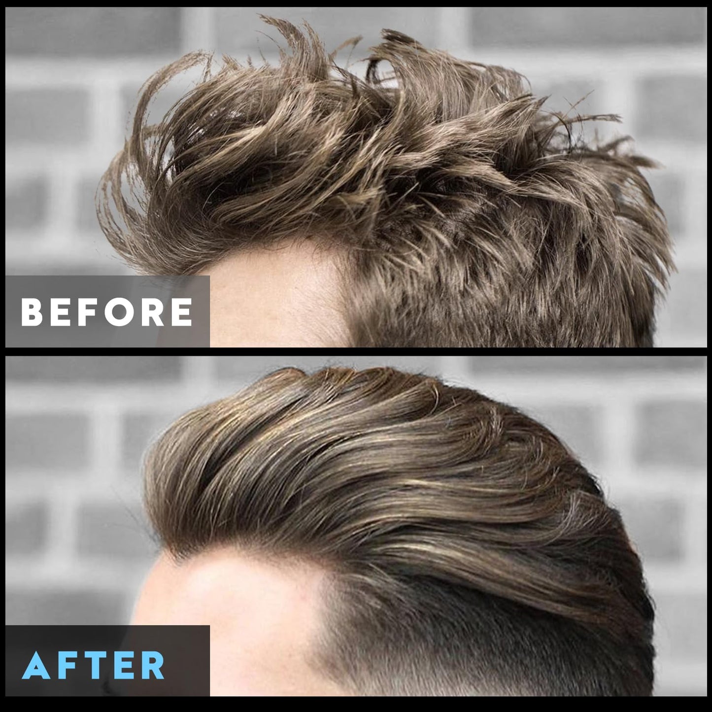 Premium matte finish men styling product containing natural shea butter