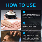 Non greasy medium hold styling pomade jar for all hair types
