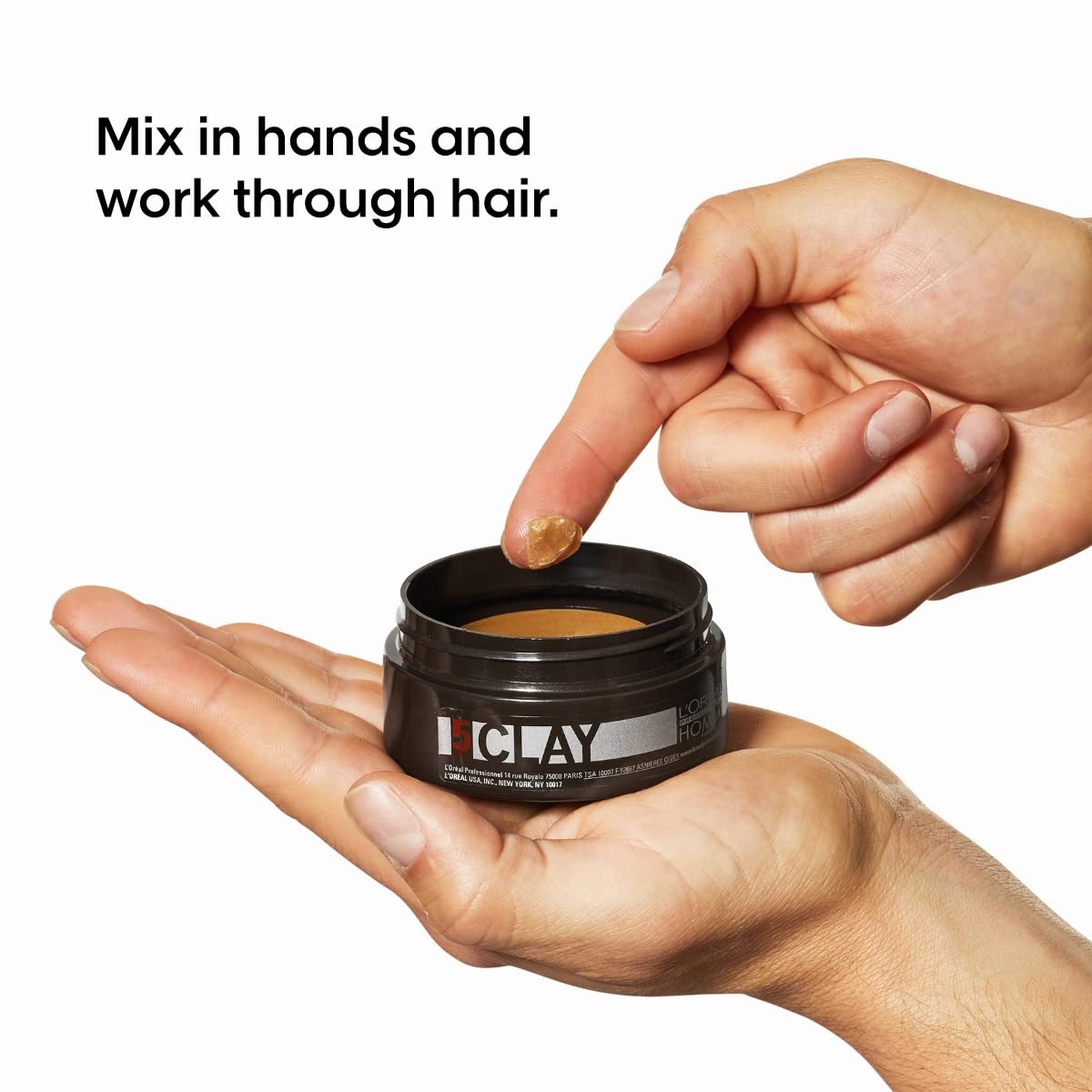 L'Oreal Professionnel Homme 50ml hair wax side label details