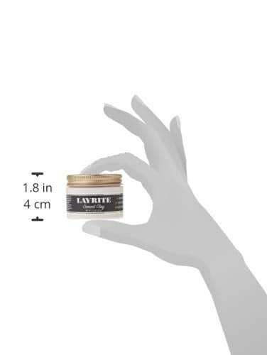 Underneath view of the imported Layrite deluxe cement clay canister highlighting product details and ingredients.