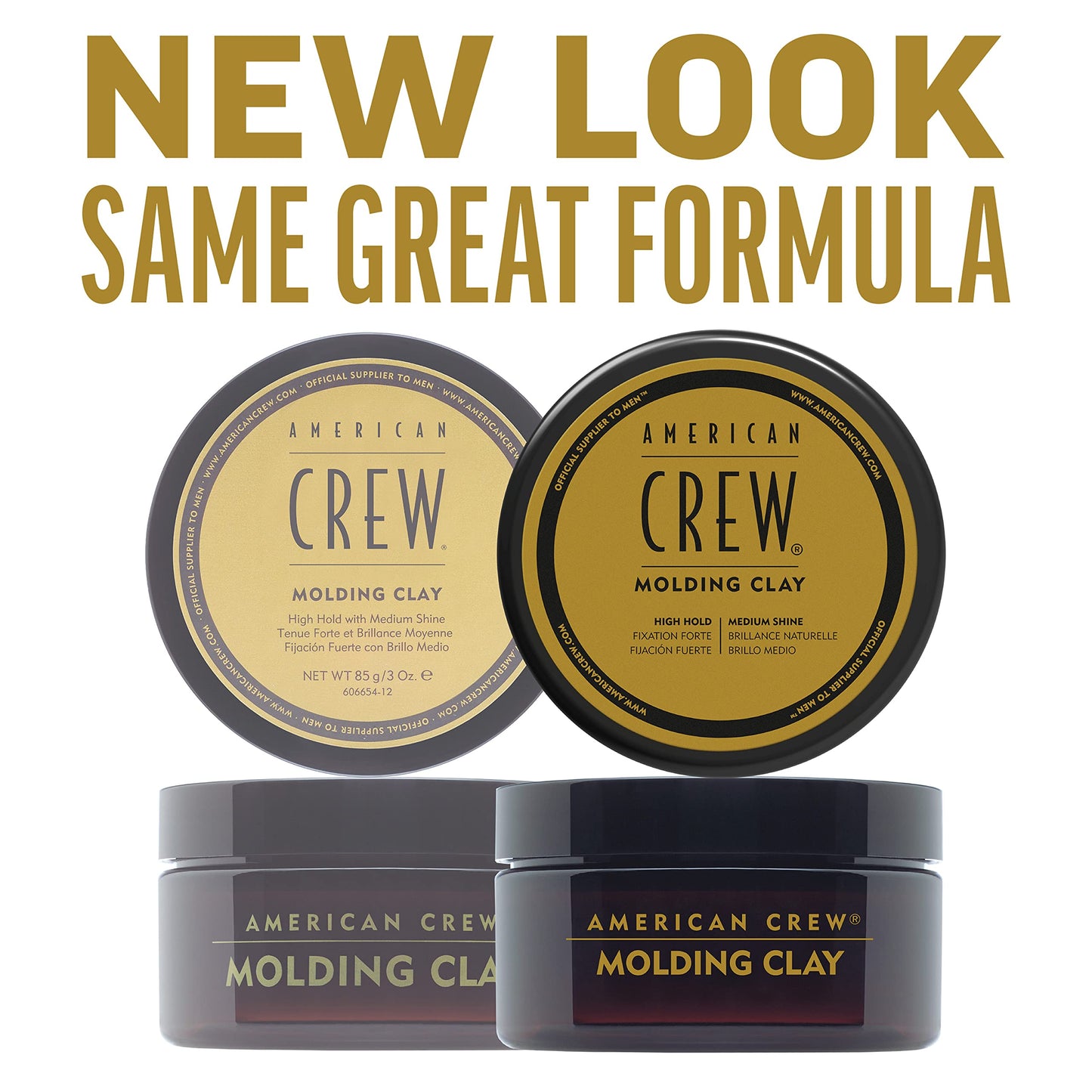 American Crew high hold medium shine hair clay imported grooming product