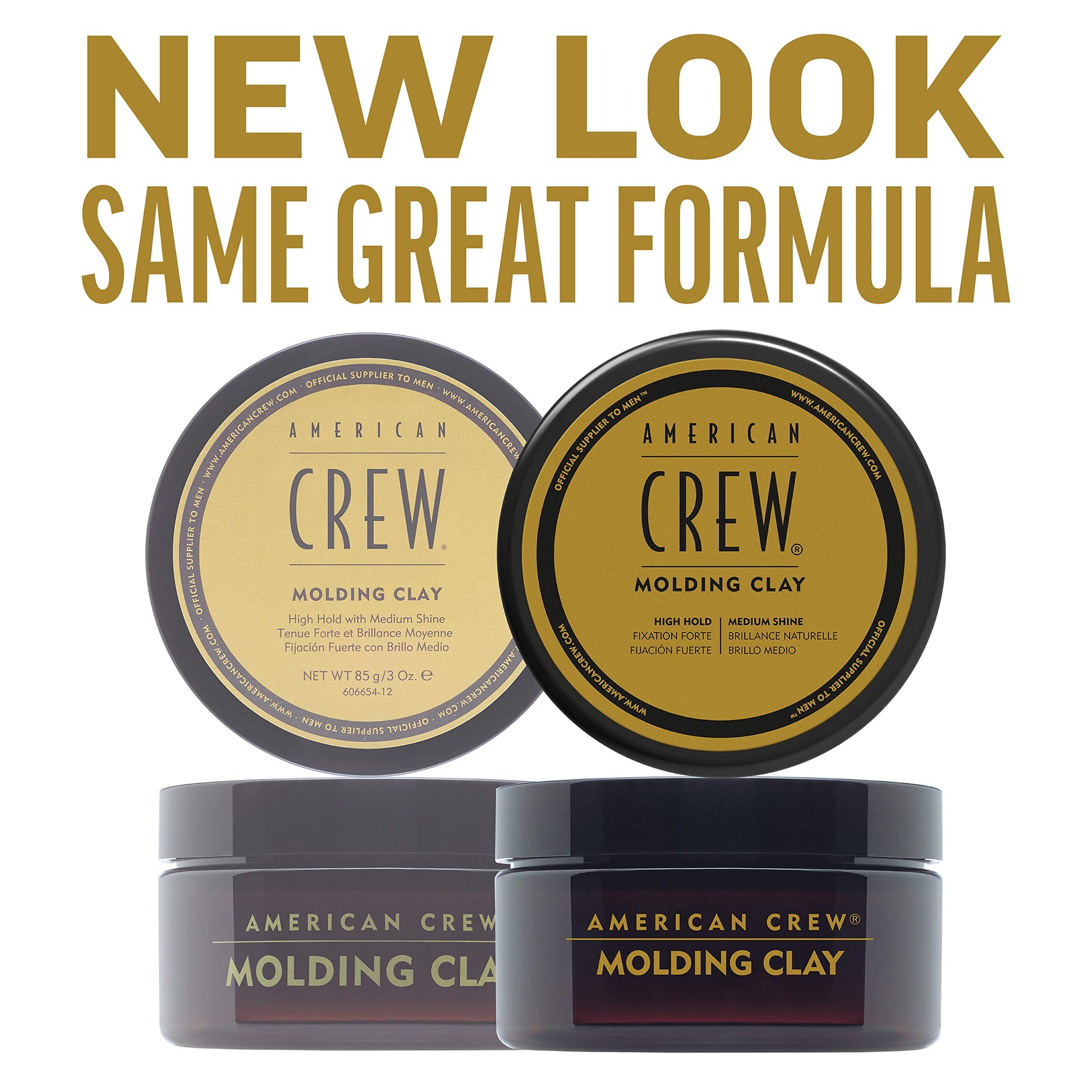 American Crew high hold medium shine hair clay imported grooming product