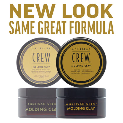 American Crew high hold medium shine hair clay imported grooming product